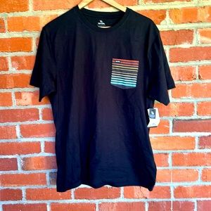 Ripcurl printed/striped pocket tee